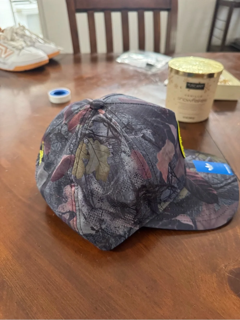 adidas Camo Baseball Cap - Black/Green